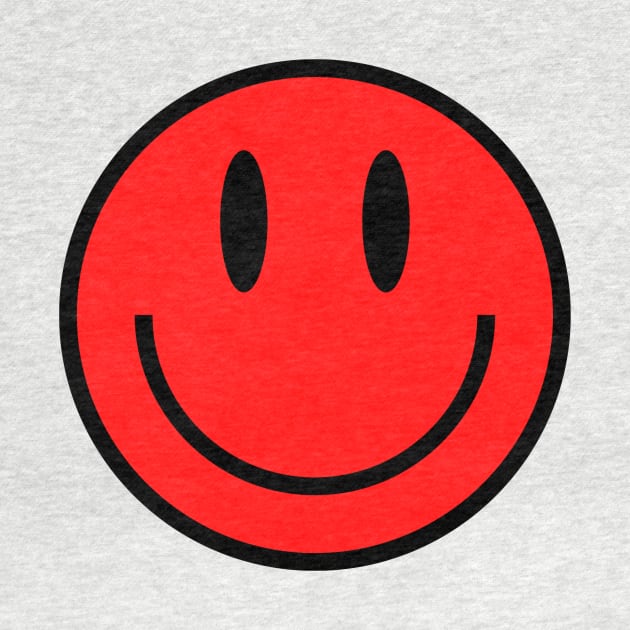 Smiley Face in Red by emilykroll